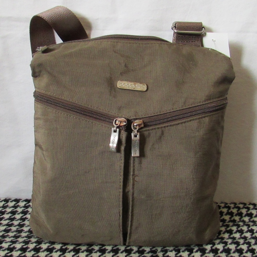 Baggallini Horizon Brown Nylon Crossbody